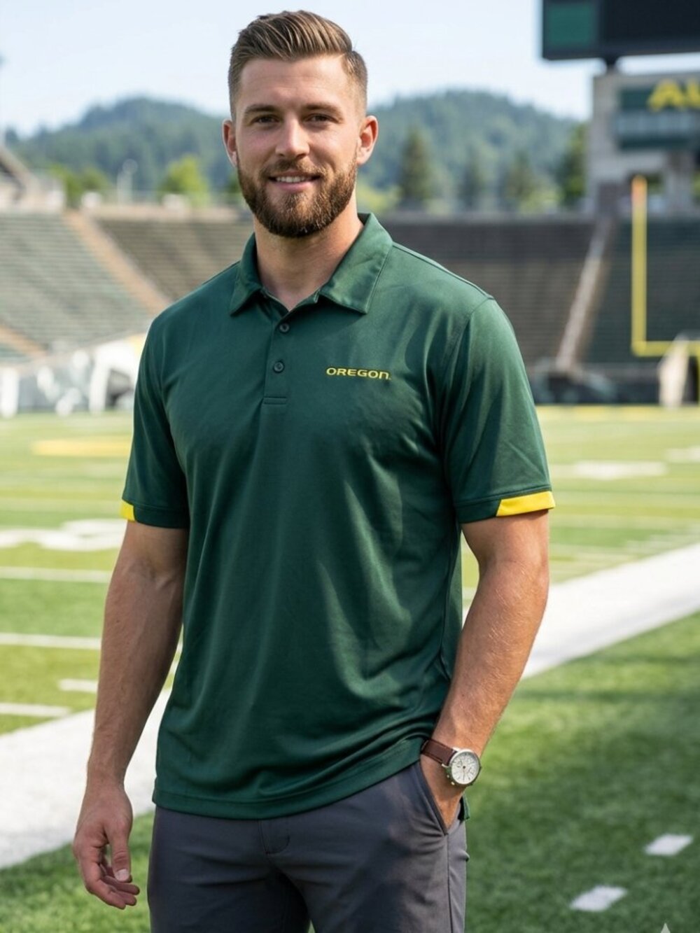 University of Oregon Ducks Men's Polo Shirt - Size XXL